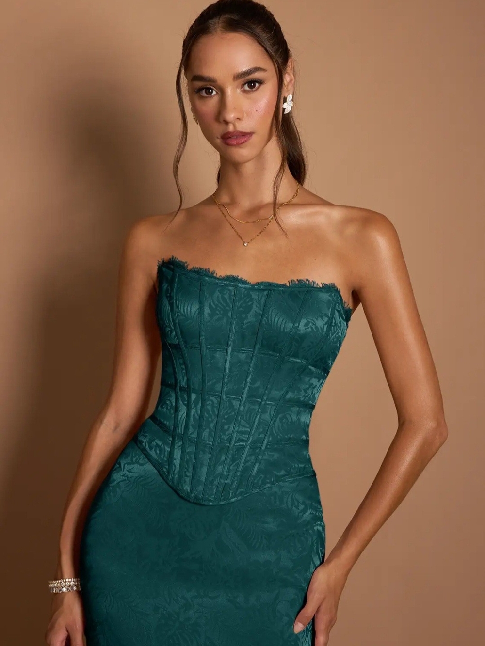 Jess Midnight Teal Two Piece Dress